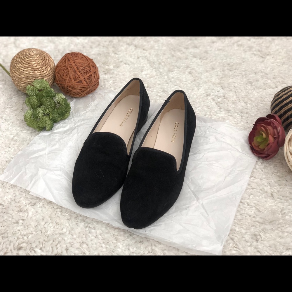 NWOT Cole Haan Shimmer shoes  - Size 5 Suede black